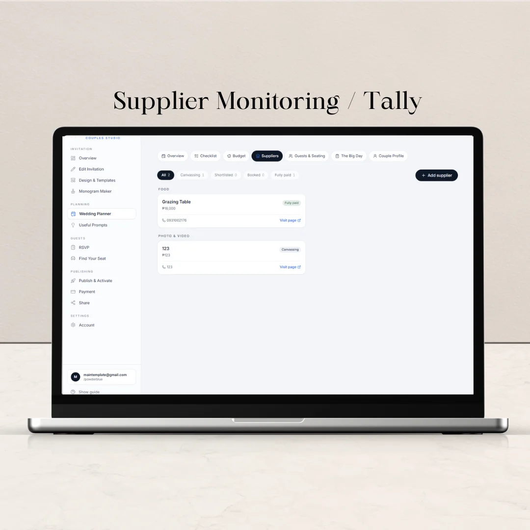 Built-in Wedding Planner — photo 4